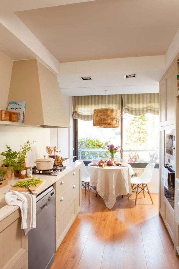 cocina suelo madera en Valladolid Olid Urbión
